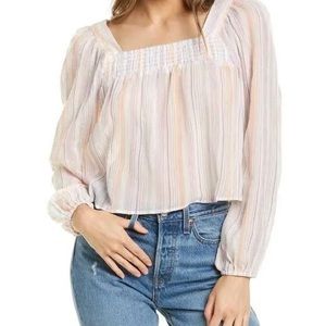 BCBG Square Neck Cropped Top